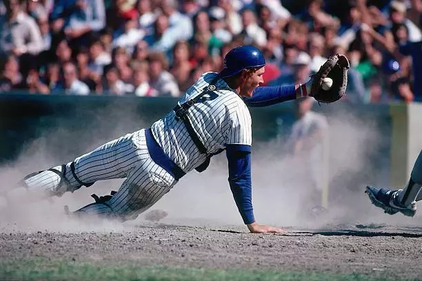 Jody Davis Of The Chicago Cubs 1980s Old Baseball Photo