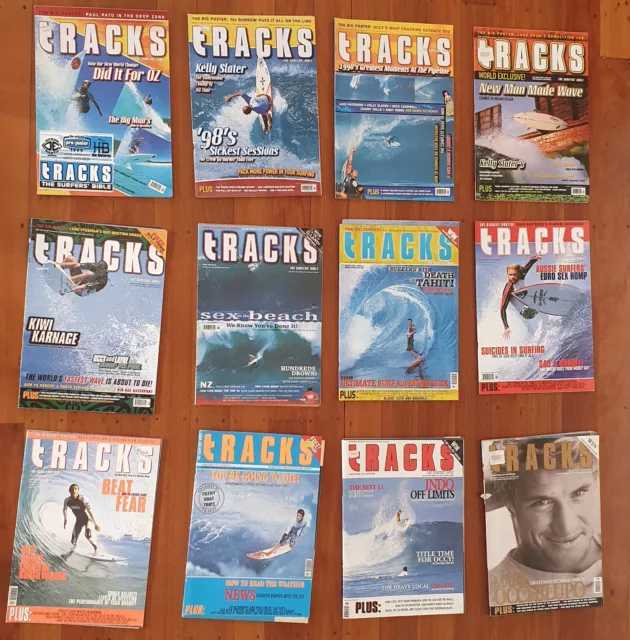 Tracks Surfing Magazine Mag Surf Surfer  1999 12 Issues $4-$5