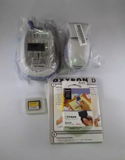 Xyron Design Runner Printer Kit Ink Disk New Bundle Handheld Cordless Printer