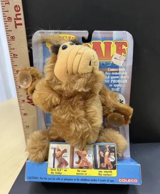 ALF (Alien Life Form) 6" Stick Around Plush Toy w/Suction Cups, 1988