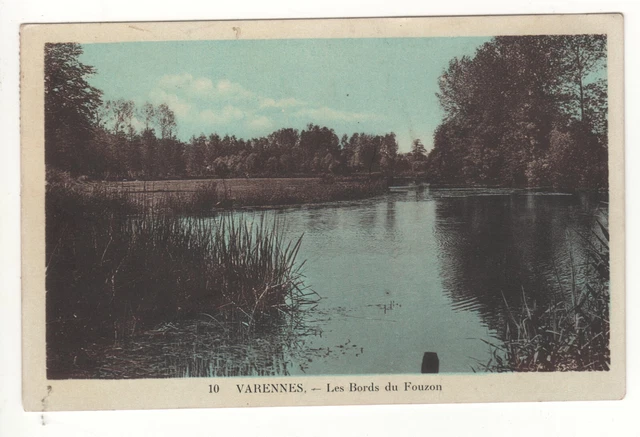 CPA 36 (Stamp No. 314) - VARENNES: LES BORDS DU FOUZON (INDRE) WRITTEN