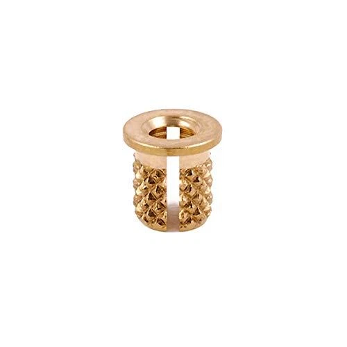 Threaded Insert for Plastic Flanged Brass Thread Inserts M3-0.5 Pack of 50