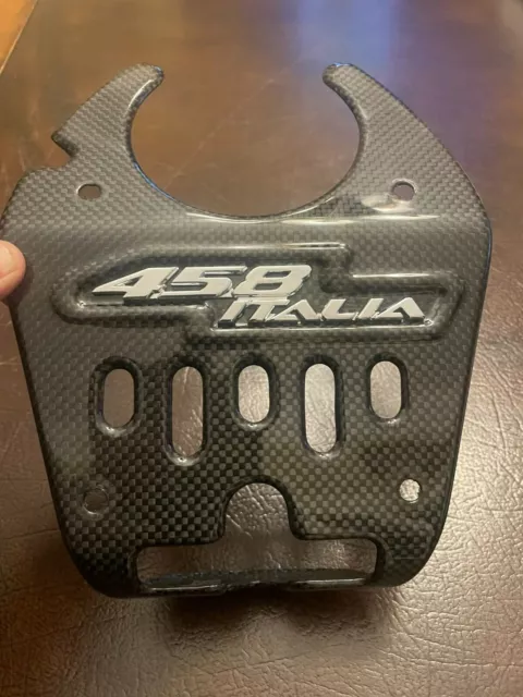 Capristo Ferrari 458 Italia Carbon Fiber Engine Bay Lock Cover 