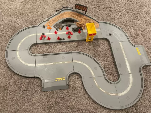 Preowned 90’s Hot Wheels World Road Construction Playset, City Road Track Set