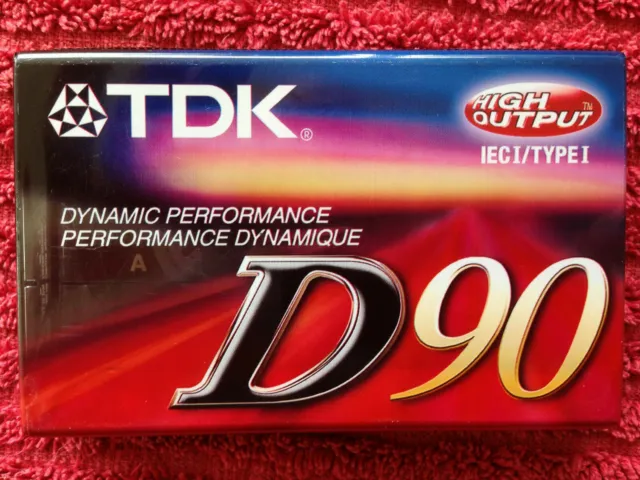 Tdk D90 min Cassette Tape blank normal Bias brand new and sealed ready to rock