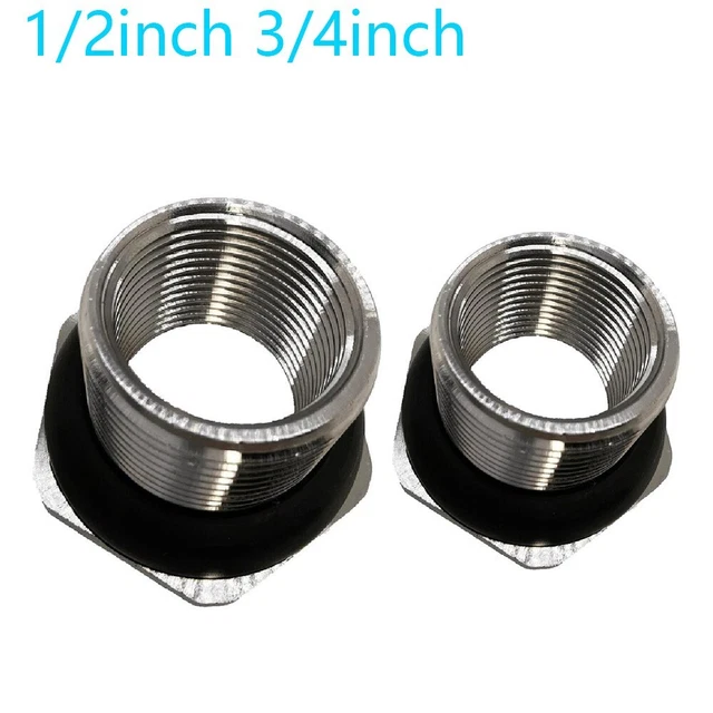 Raccordo Per Serbatoio Da Paratia In Acciaio Inox 304, Filettatura Interna 1/2" E 3/4" - Per Homebrewing E Fermentazione