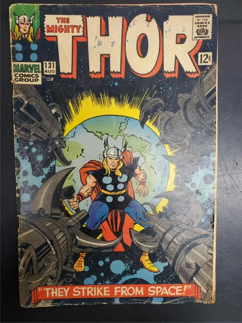Vtg The Mighty Thor #131 August 1966 Marvel Comics Group Comic Book Good Cond.