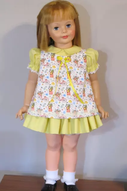 Doll Clothes Only Adorable Dress & Pinafore Set Fits 35" Patti Playpal