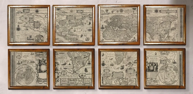 AUTHENTIC MODELS MC818 Wall Map of 1604 The World Portfolio £44.27 ...