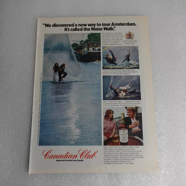Vintage Print Ad Canadian Club Whisky Sports Illustrated Oct 18, 1971