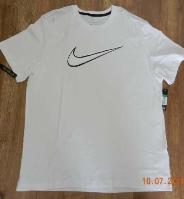 Mens Nike Ultra Swoosh JUST DO IT Swoosh T Shirt Top Size  XL white