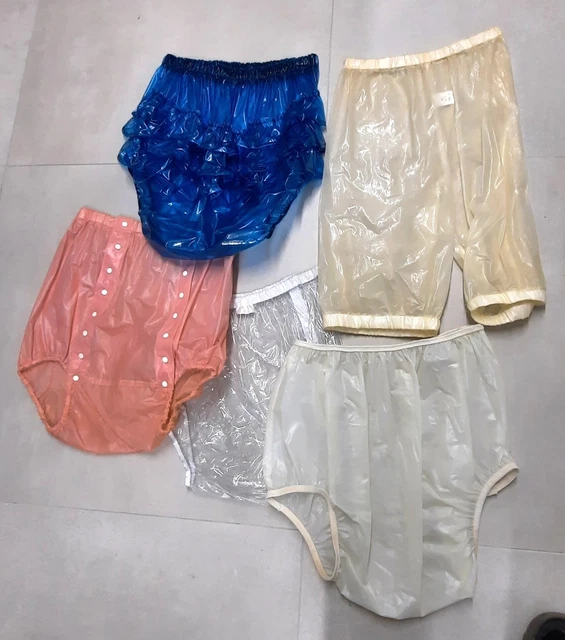Culottes En Plastique PVC Pour Adultes Ou Bébés - Taille Plus Grande - Neuf, Avec Couche éponge