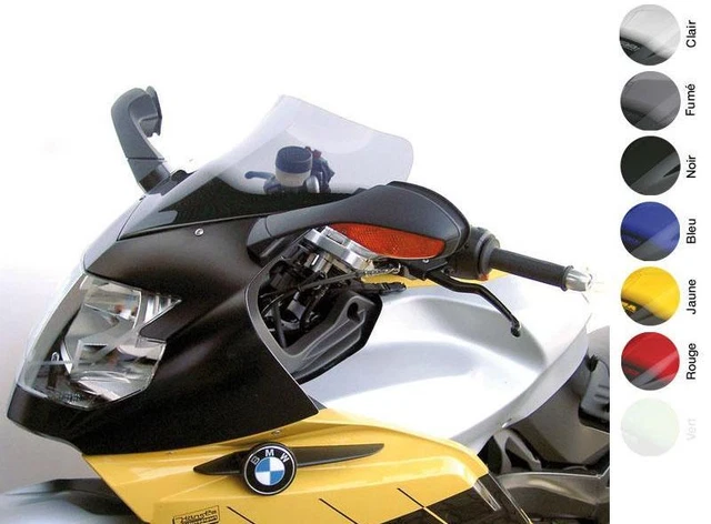 Bulle Sport Fumée Noire WRS Pour BMW K 1200 S / K 1300 S - Neuf Garantie 2 Ans - Fabriqué En Italie