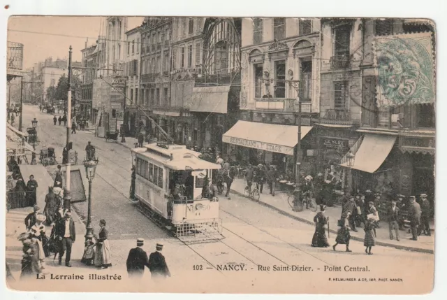 NANCY - Meurthe & Moselle - CPA 54 - St Dizier Street - Tramway folded up to Dr