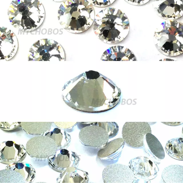 144 Swarovski 2088 20ss 5mm flatback rhinestones ss20 clear CRYSTAL (001)