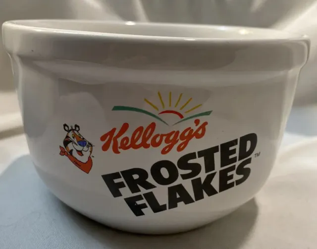 Vintage 1999 Kellogg's Frosted Flakes. Tony the Tiger Ceramic Cereal Bowl.