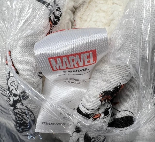 Marvel Sherpa Sweatshirt Hoodie Toddler Sz 3T Hulk Thor Spider-Man Capt America 5
