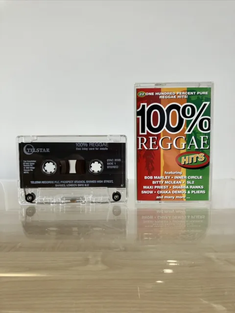 100% Reggae Hits - Various Artists | Audio Cassette Tape | RARE | VG+ Condition