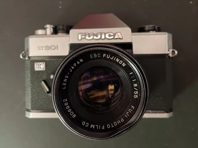 Vintage SLR Camera Fujica ST801 With Fujinon 1.8f Lens