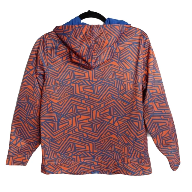 Under armour Ragazzi Bambini Larga Felpa Cerniera Da Arancione Blu Size Ylg / Jg 3
