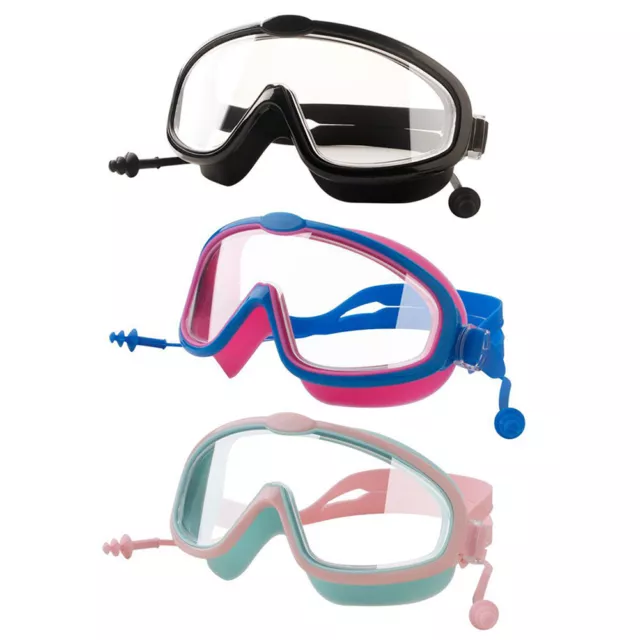 Adjustable Swimming Goggles with Earplugs Waterproof Eyewear Anti Fog Swimming