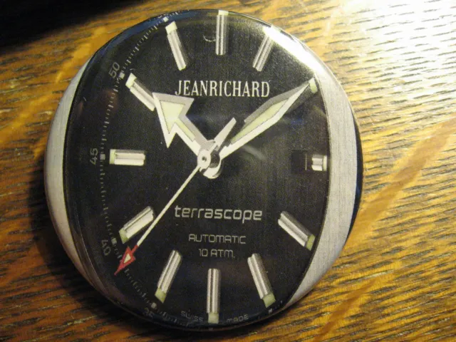 JeanRichard Jean Richard Terrascope Watch Advertisement Pocket Lipstick Mirror