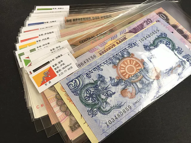 50 PCS of Different World MIX Foreign Banknotes Lot, Currency, UNC Free shipping