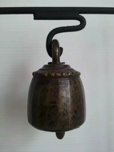 Antique Burmese horse bronze bell 4