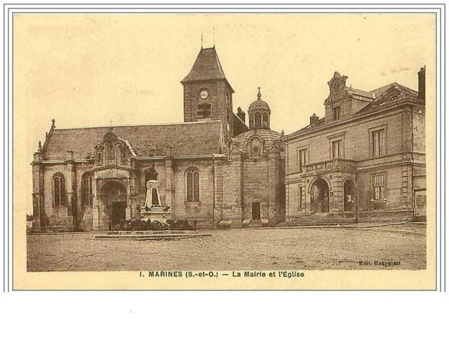95.Marines.la Mairie Et L'eglise