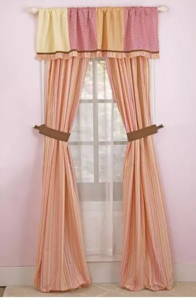 Cocalo Baby Nursery Curtains + Tie Backs + Window Valance - Tropical Punch