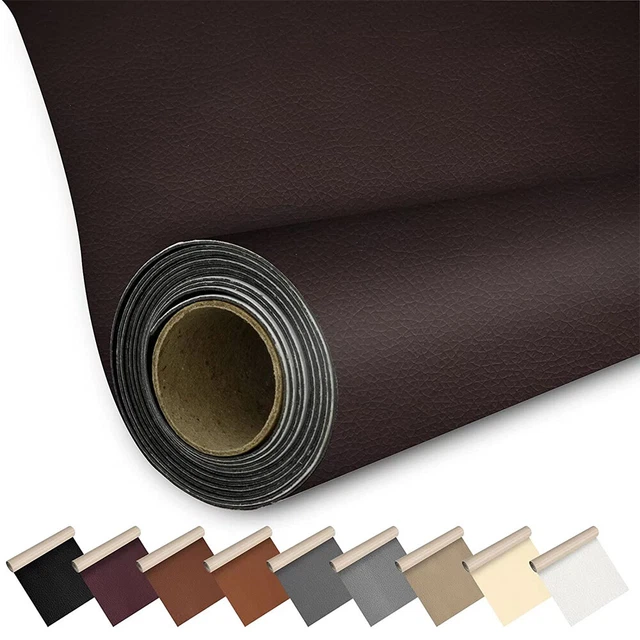 Parche de reparación de cuero autoadhesivo para sofás asiento de coche sofá chaquetas bolsos EE. UU.