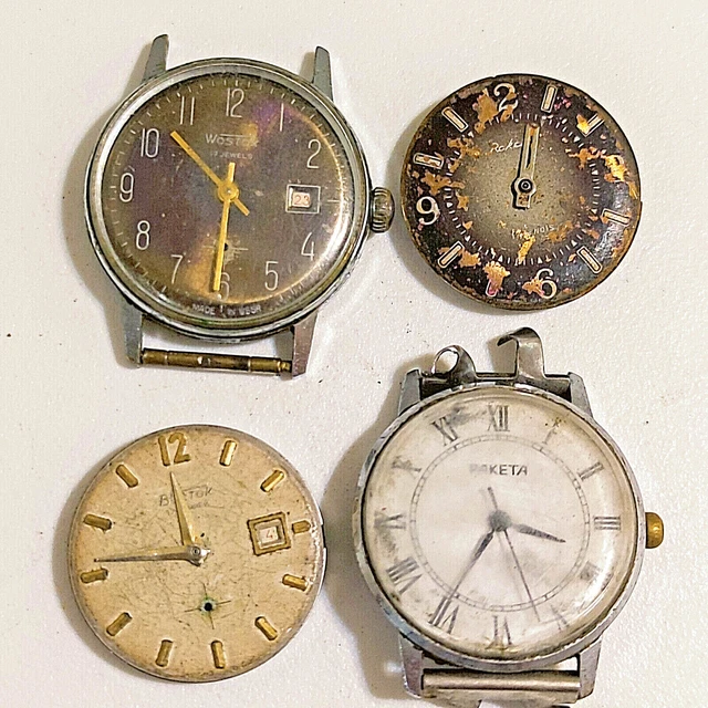 Orologio da polso Collezione Sovietica Vintage Raketa Vostok URSS Raro Orologio da polso Raro Retro