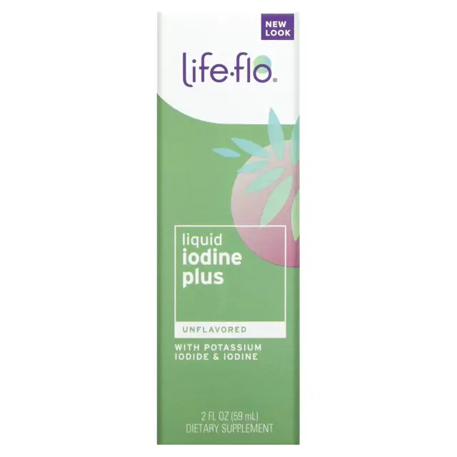 Life-flo Liquide Iode Plus Avec Potassium Iodide 59ml Thyroïde Support, Lugol's