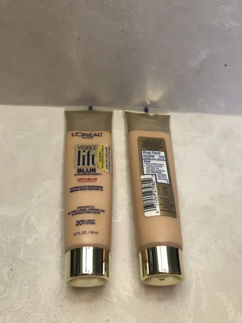 L'Oreal new visible lift blur foundation #201 Light Ivory