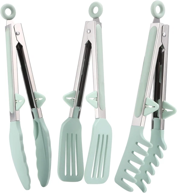 Pinze Da Cucina Professionali In Acciaio - Set 2 Pezzi (20cm E 30cm) Per Griglia, Barbecue E Cucina - Foto 4