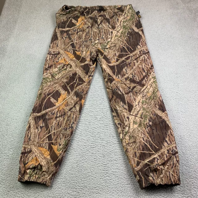 Browning Pants Mens Large Shadow Branch Mossy Oak Camo Gore Pull On Hunting Gear