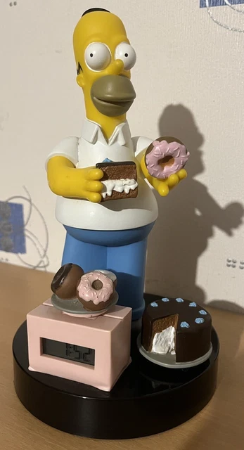 THE SIMPSONS HOMER Simpson Talking Alarm Clock 1998 20th Century Fox £ ...
