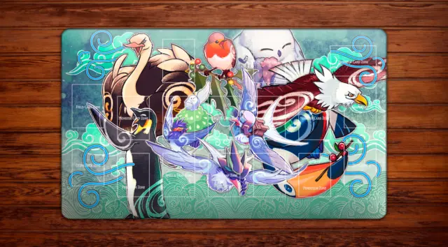YuGiOh Playmat Floowandereeze Adventure Map Empen Harpie Robina Mouse Pad