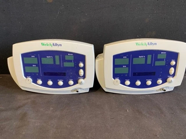 Lot of 2 TWO Welch-Allyn 53000 Series Patient Monitor NIBP