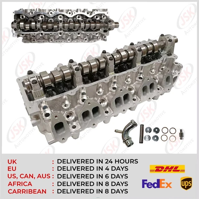 JSK Complete Cylinder Head Kit With Bolts & Top Gasket For Ford Ranger / Mazda Bongo 2.5L