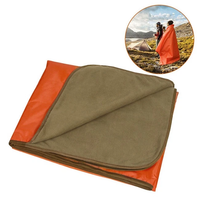 Manta de lana impermeable y a prueba de viento para exterior, manta de camping, V8K6