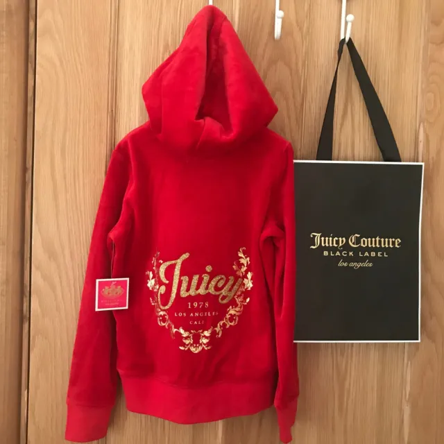 Girls JUICY COUTURE hoodie Size 6/7y velour hoodie RRP £125 100% Genuine BNWT