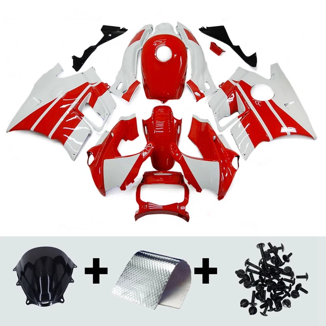 ABS Fairing Kit For Honda 1991 1992 1993 1994 CBR600F2 92 94 Bodywork White Red