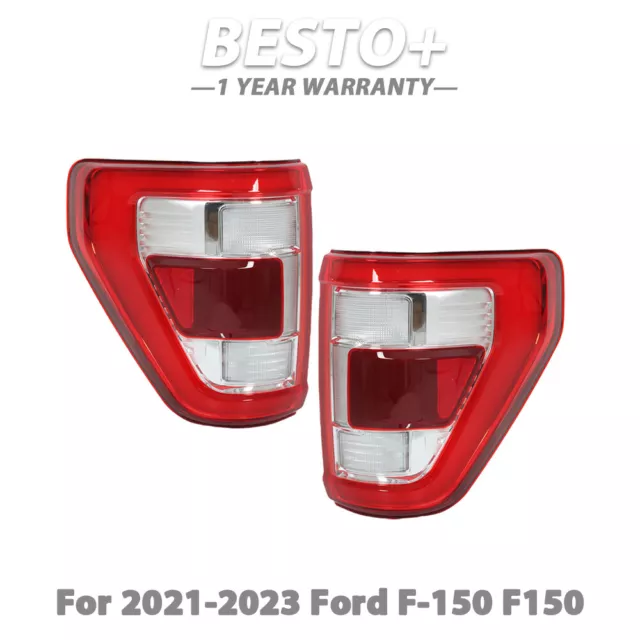 LED Tail Light Lamp Driver+Passenger W/Blind Spot For 2021-2023 Ford F-150 F150