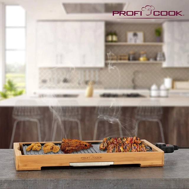 ProfiCook PC-TYG 1143 Teppanyaki Grill, Scratch-Resistant Ceramic Coating, Large