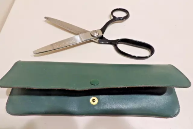 Tijeras para modista WISS 10" EE. UU. 1970408 con estuche de cuero genuino