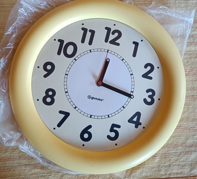 OROLOGIO DA PARETE GUZZINI HERMLE QUARTZ 2100 MADE IN GERMANY Nuovo Anni 90 Raro