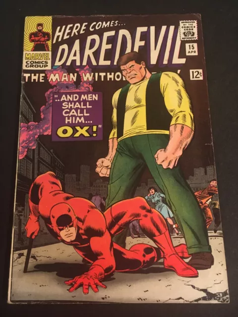 DAREDEVIL #15 First Appearance of Ox, VG+ Condition