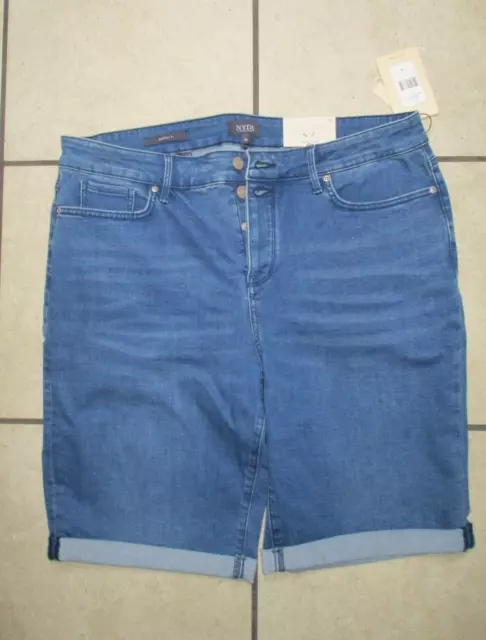 Women's NYDJ Not Your Daughters Jeans Crop shorts Size 16 Lift X Tuck