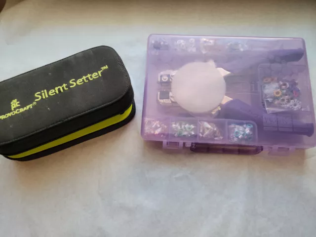 Juego de 2 herramientas de ojales para álbum de recortes Provo Craft Silent Setter and We R Memory